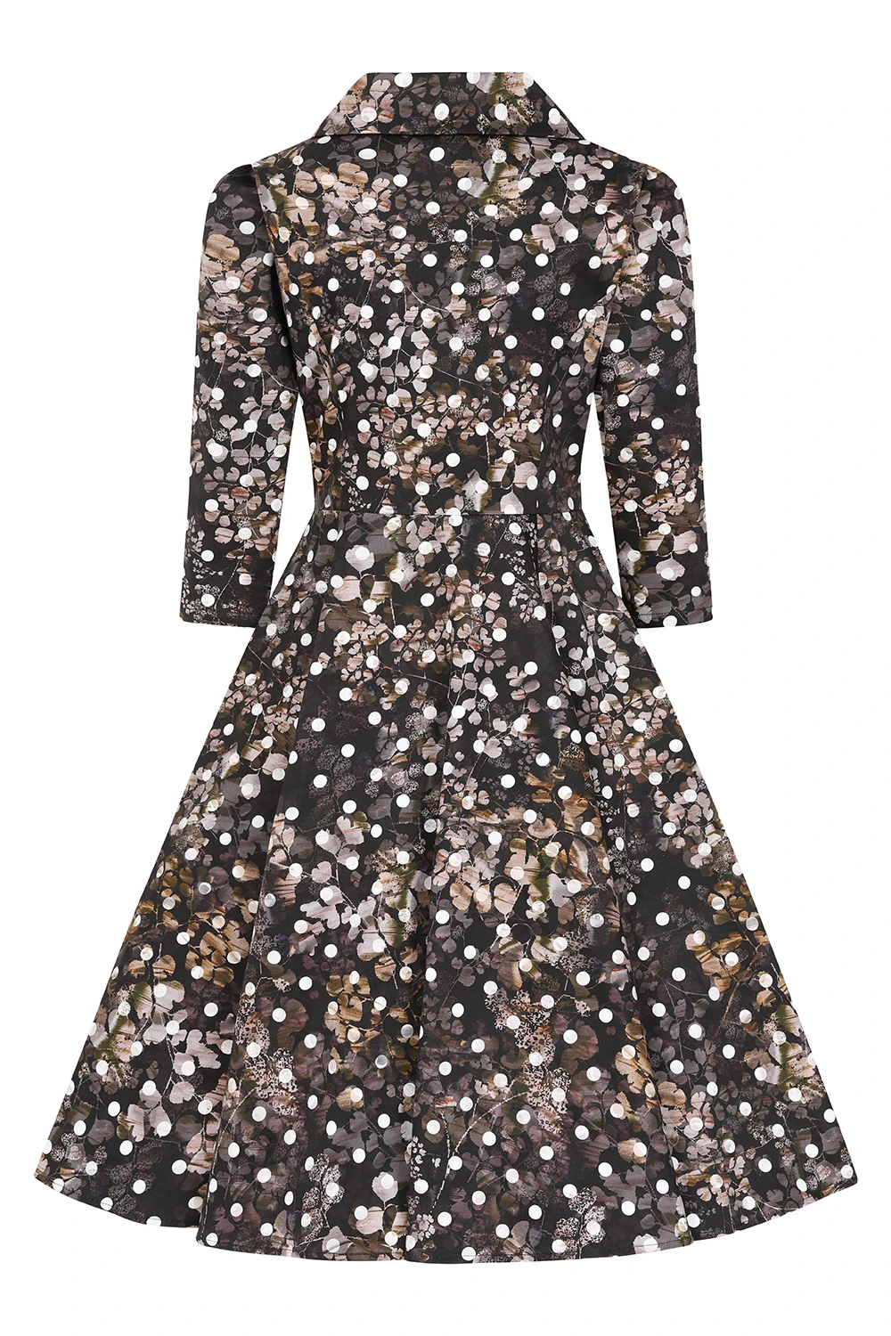 Skylar Polka Dot Swing Dress - Image 4