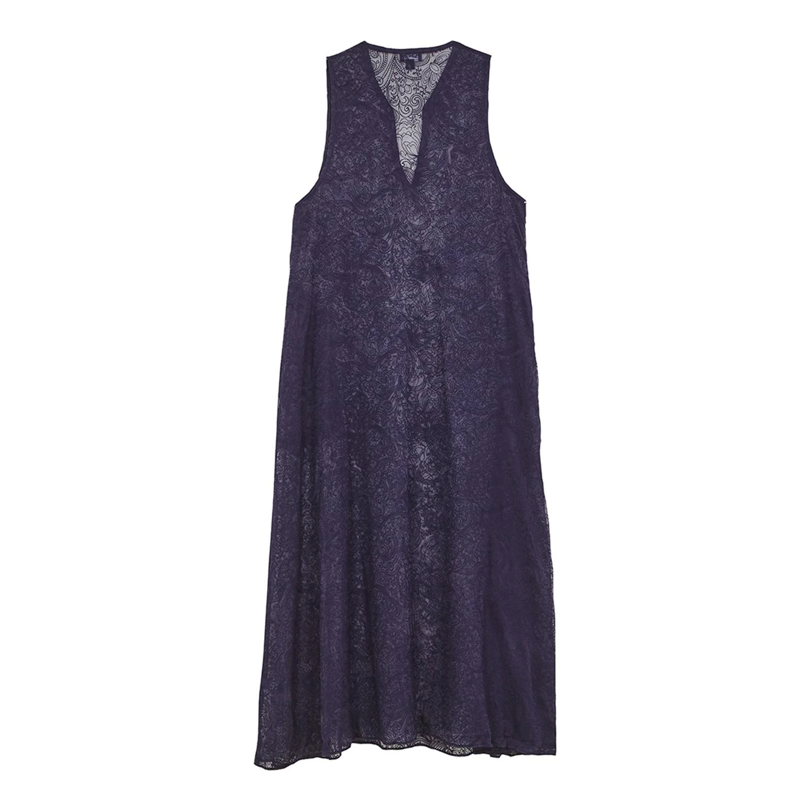 Vilebrequin Navy Silk Lace Dress - Image 2