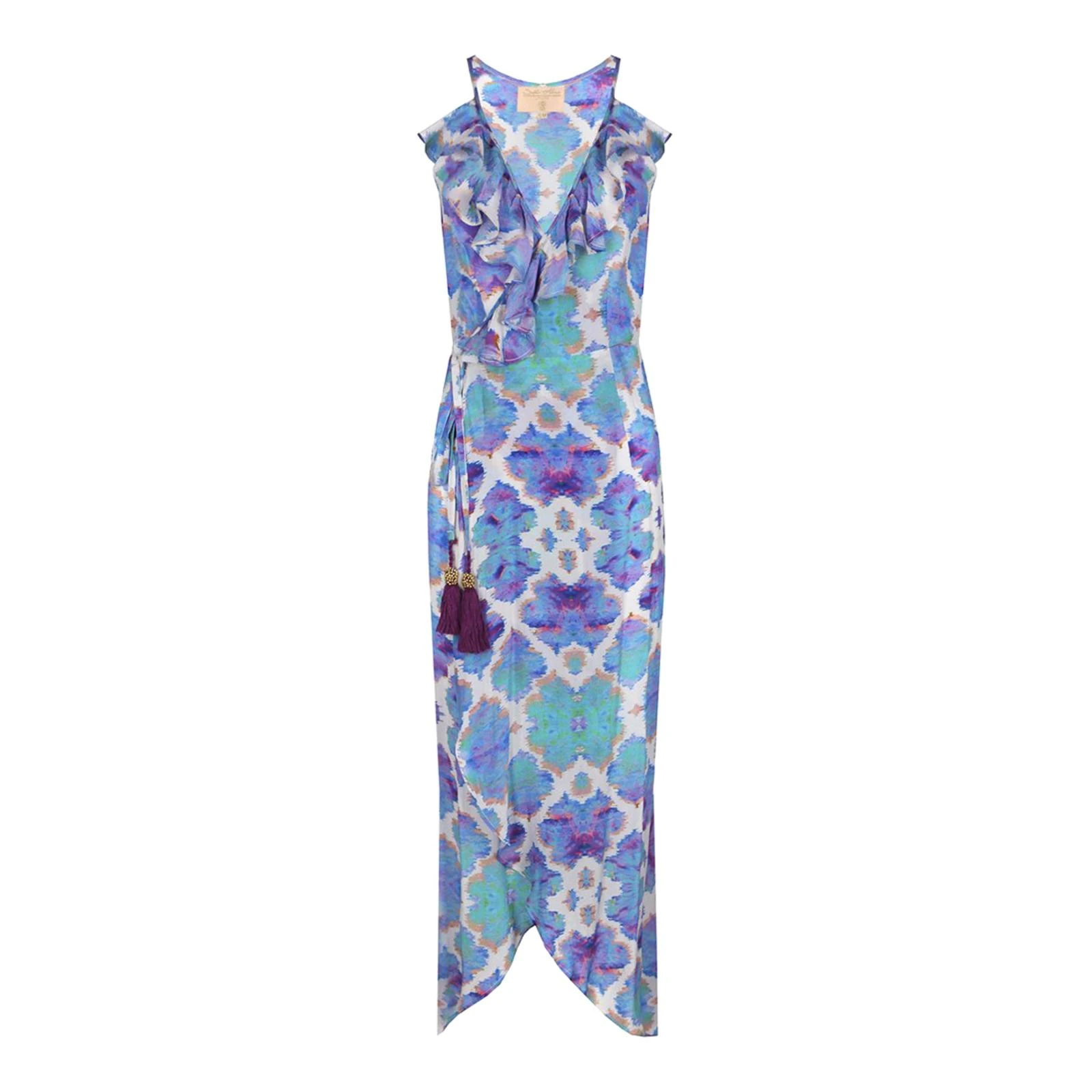 Sophia Alexia Orchid Paradise Midi Wrap Dress