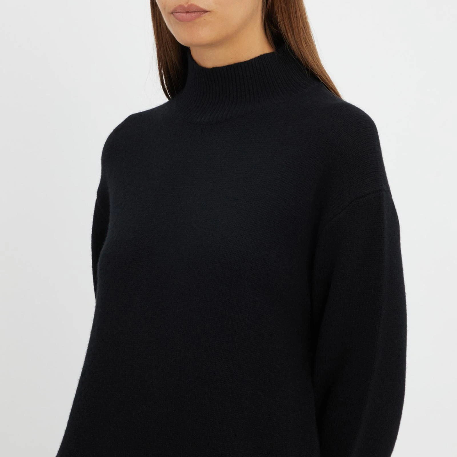 N°· Eleven Black Cashmere Blend Knitted Dress - Image 4
