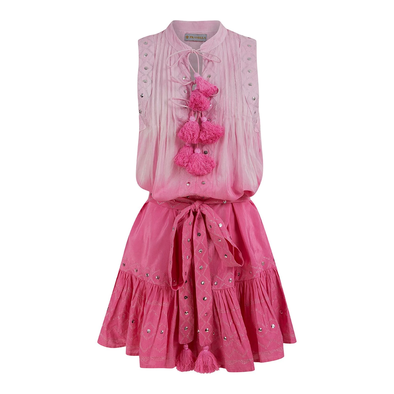 Pranella Fina Dress Ombre Pink
