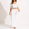 Seafolly White Caspian Strapless Dress/Skirt