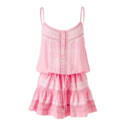 Melissa Odabash White Karen Cr Rose/White Dress