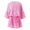 Melissa Odabash Pink & White Martina Dress