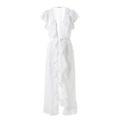 Melissa Odabash White Brianna Kaftan Dress