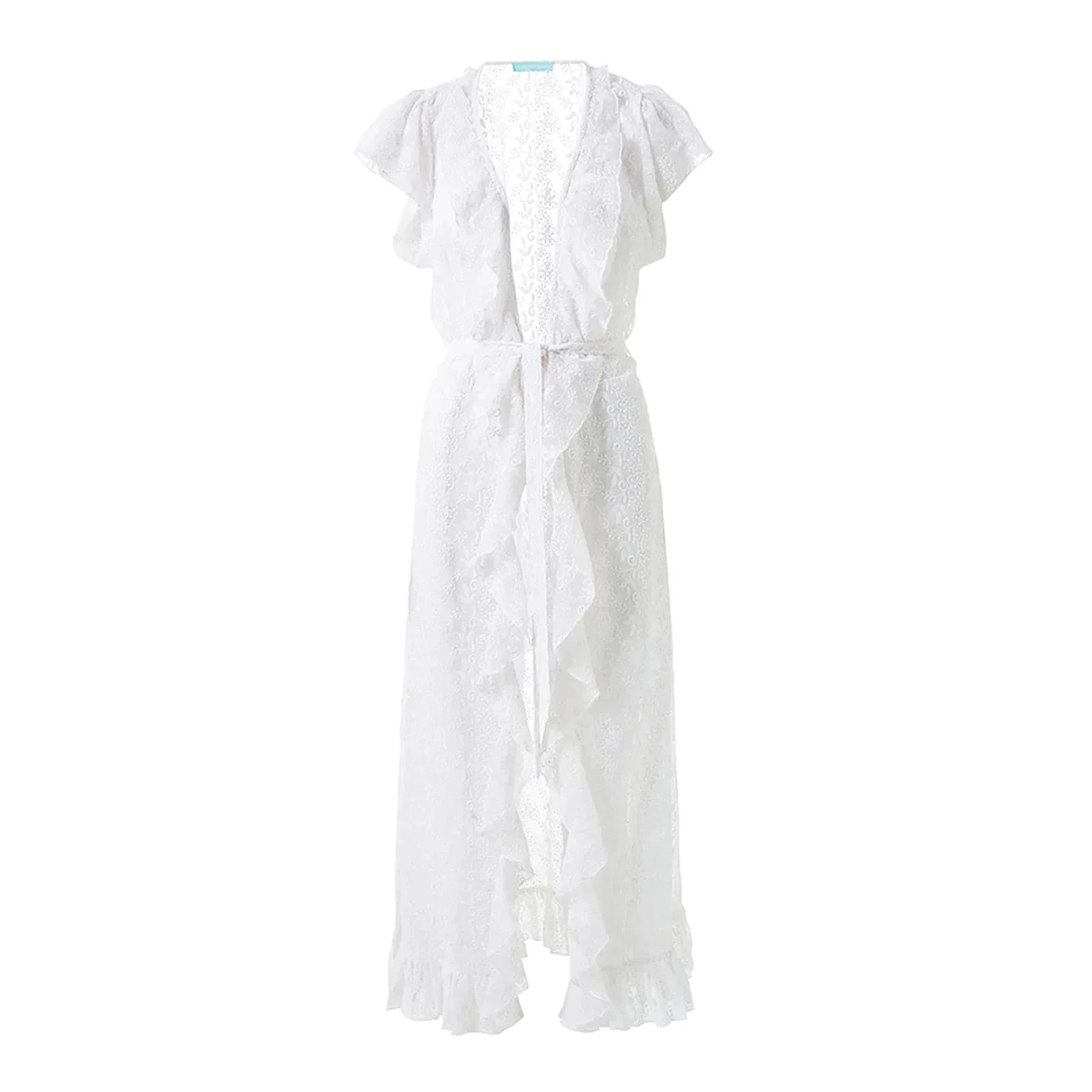 Melissa Odabash White Brianna Kaftan Dress