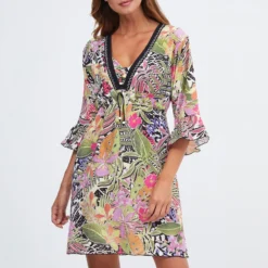 Nuria Ferrer Multi Palm Vestido Dress