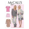 McCall's Sewing Pattern Misses' Womens Robe Belt Top Dress Shorts Pants M7297 8-16