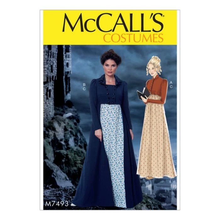 McCall's Sewing Pattern Misses' Jacket Coat And Dress//M7493 E5//14-22 M7493 E5 14-22