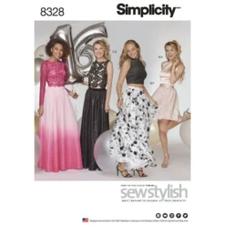 Simplicity Sewing Pattern 8328 (P5) - Misses Special Occasions Dress 12-20 8328.P5 12-20
