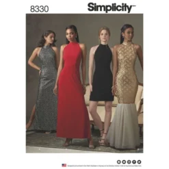 Simplicity Sewing Pattern 8330 (P5) - Misses Dress 12-20 8330.P5 12-20