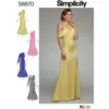 Simplicity Sewing Pattern 8870 (P5) - Misses & Petite Dress 12-20 8870P5 12-20