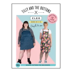 Tilly And The Buttons Sewing Pattern 1014 Cleo Dungaree Dress 6-34