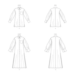 Vogue Sewing Pattern V1933 (F5) Misses' Shirt Dress 16-24