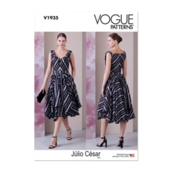 Vogue Sewing Pattern V1935 (B5) Misses' Dress By Julio Cesar 8-16