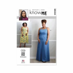 Know Me Sewing Pattern 2040 (W2) Misses' Women's Dress 20W-22W-24W-26W-28W