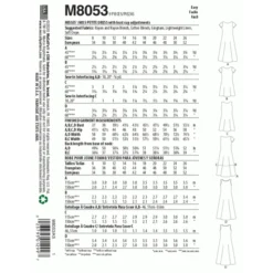 McCalls Sewing Pattern 8053 (K5) - Misses Tent Dress 8-16 M8053K5 8-16