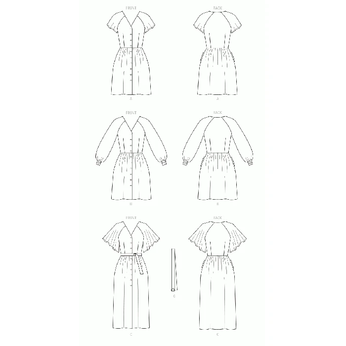 McCalls Sewing Pattern 8083 (E5) - Misses Dress & Coat 14-22 M8083E5 14-22 - Image 9