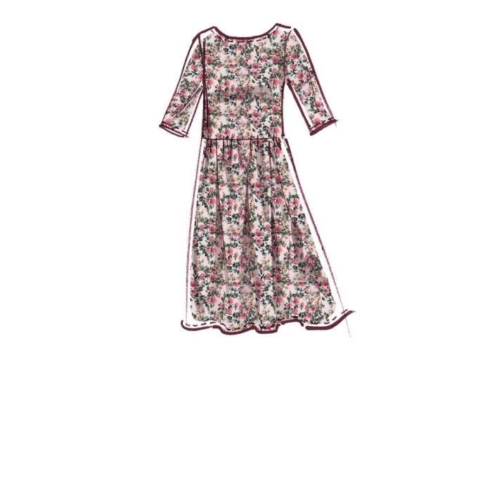 McCalls Sewing Pattern 8085 (ZZ) - Misses Dress L-XXL M8085ZZ L-XXL - Image 3