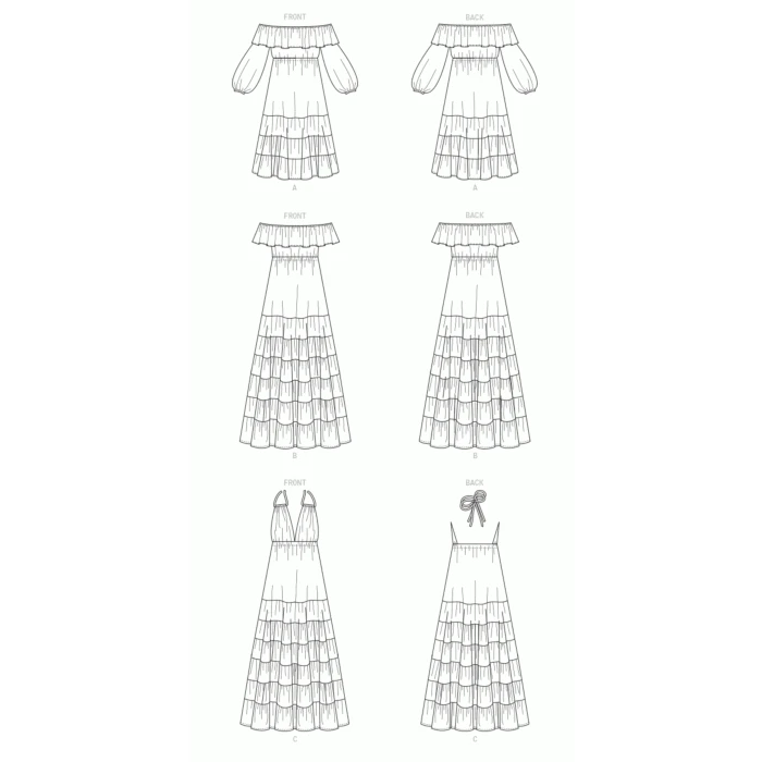 McCalls Sewing Pattern 8087 (A5) - Misses Dress 6-14 M8087A5 6-14 - Image 8