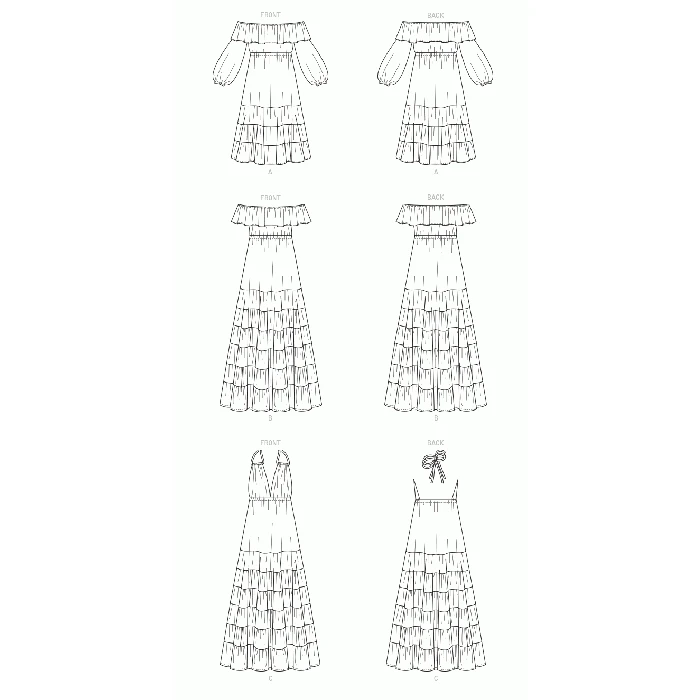 McCalls Sewing Pattern 8087 (E5) - Misses Dress 14-22 M8087E5 14-22 - Image 8