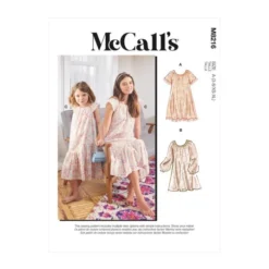McCalls Sewing Pattern 8216 (A) - Misses & Child Dress 3-8 XS-XL M8216A 3-8 XS-XL