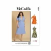 McCall's Sewing Pattern 8404 (W3) Dress With Sleeve 30W-32W-34W-36W-38W