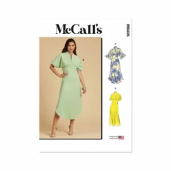 McCall's Sewing Pattern 8406 (U5) Misses' Dress Hemline 16-18-20-22-24