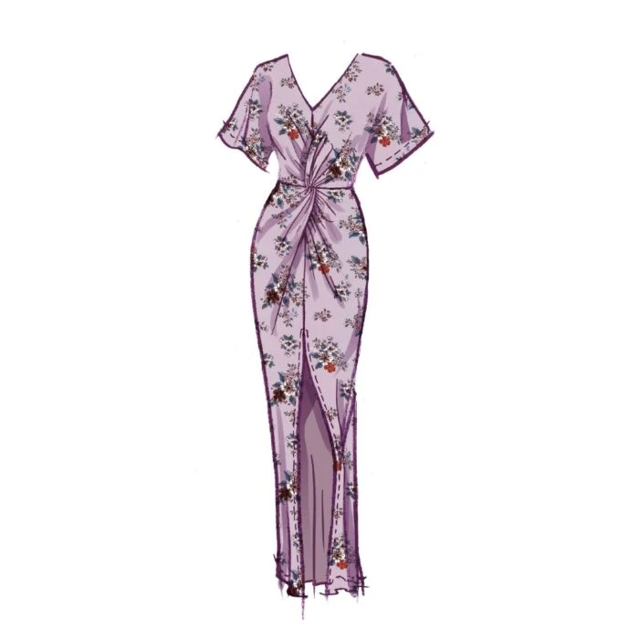 McCalls Sewing Pattern 8339 (AX5) - Misses Knit Dress 4-12 8339 4-12 - Image 5