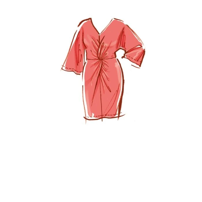 McCalls Sewing Pattern 8340 (W3) - Womens Knit Dress 30-38 8340 30W-38W - Image 5