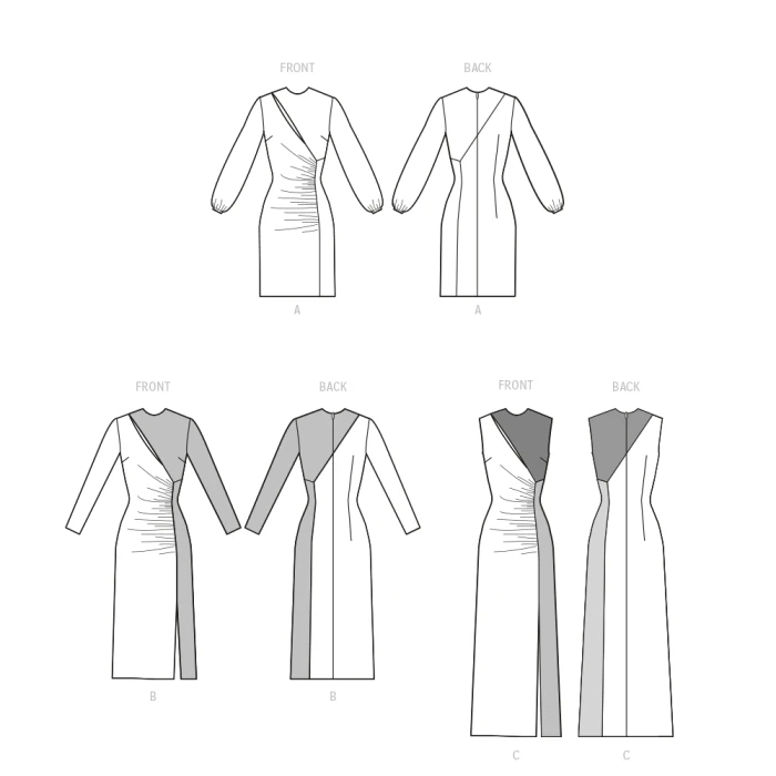 McCalls Sewing Pattern 8341 (E5) - Misses Dress 14-22 8341 14-22 - Image 3