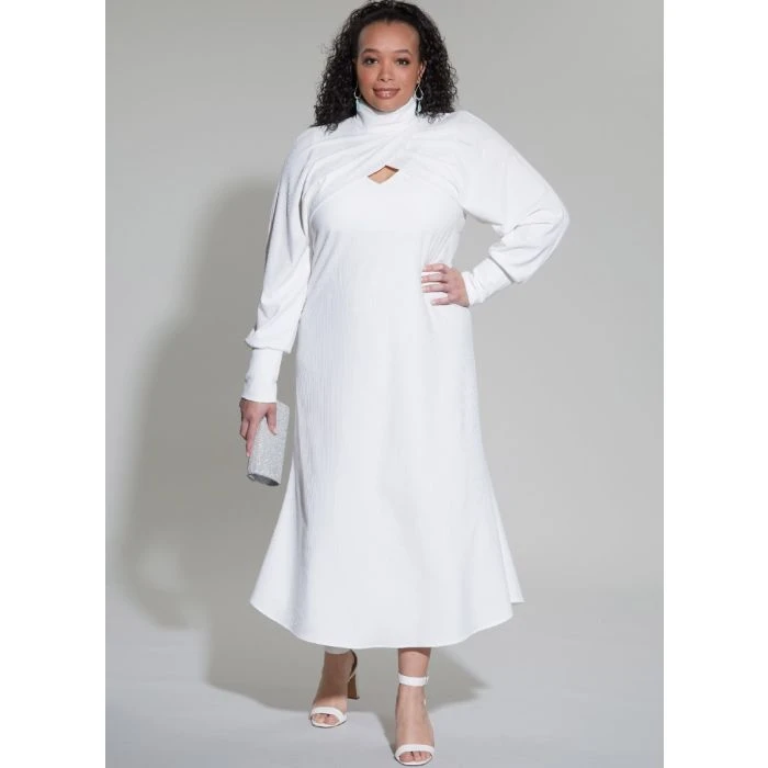 McCalls Sewing Pattern 8349 (W3) - Womens Dress & Shrug 30-38 8349 30W-38W - Image 4