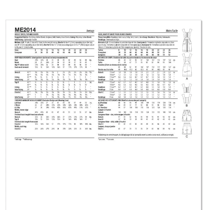 Know Me Sewing Pattern 2014 (K5) Dress, Top & Shorts By Duana M. 8-16 - Image 6