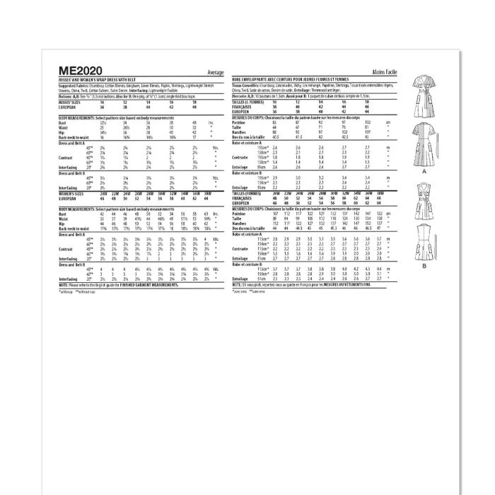 Know Me Sewing Pattern 2020 (M1) Dress By Keechii B Style 10-18 - Image 7