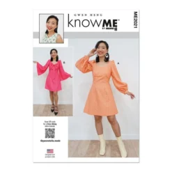 Know Me Sewing Pattern 2021 (Y5) Misses Dress By Gwen Heng 18-26