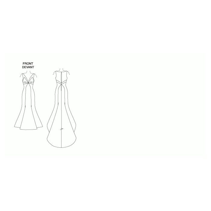 Vogue Sewing Pattern 1032 (D) - Misses Dress 12-16 V1032 D 12-16 - Image 6