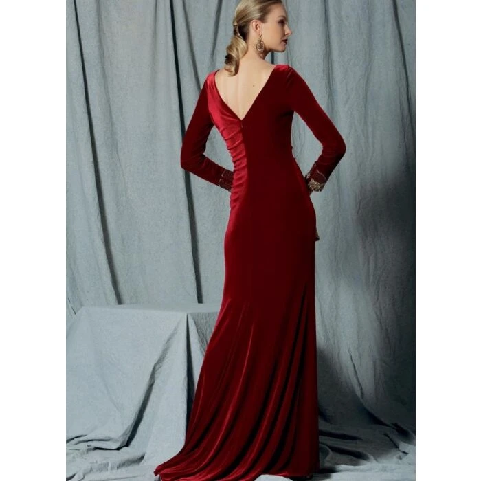 Vogue Sewing Pattern 1520 (A5) - Misses Long Sleeve Dress 6-14 V1520 6-14 - Image 7