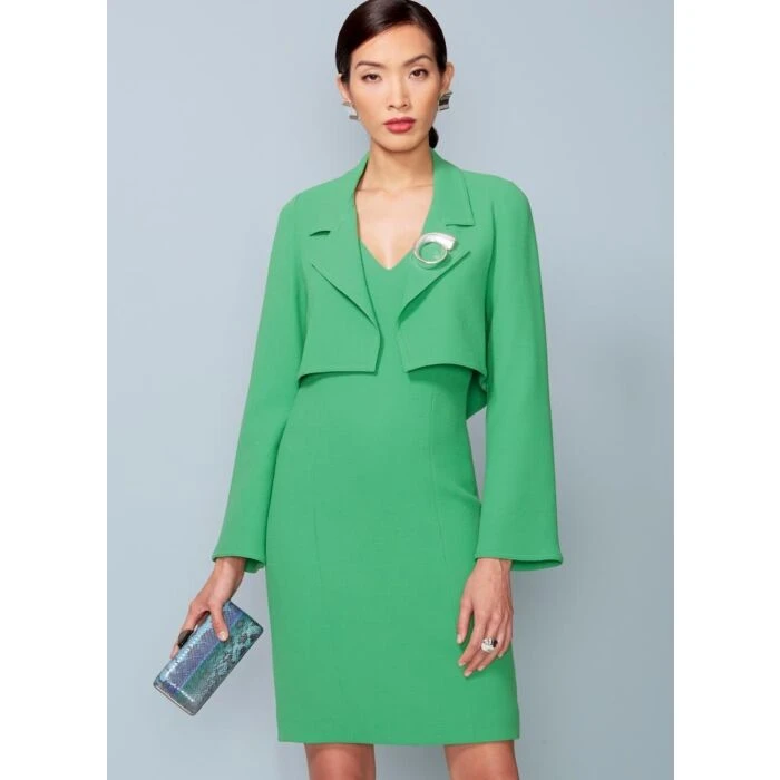 Vogue Sewing Pattern 1536 (E5) - Misses Jacket & Dress 14-22 V1536 14-22 - Image 2