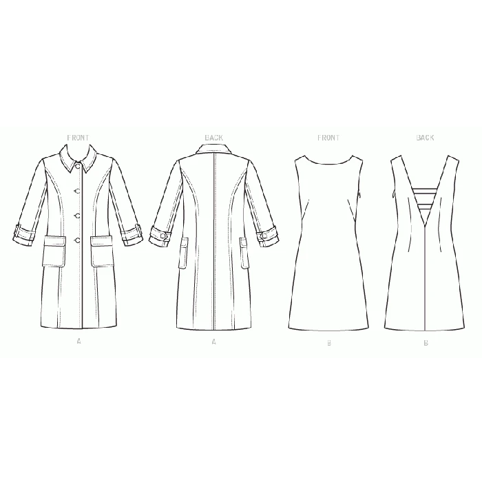 Vogue Sewing Pattern 1537 (A5) - Misses Jacket & Dress 6-14 V1537 6-14 - Image 8