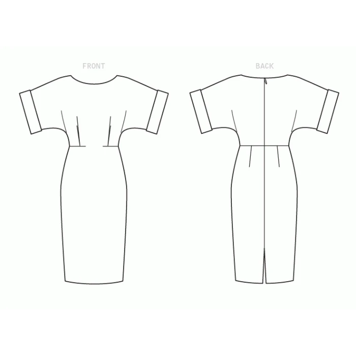 Vogue Sewing Pattern 1595 (A5) - Misses Dress 6-14 V1595 6-14 - Image 6