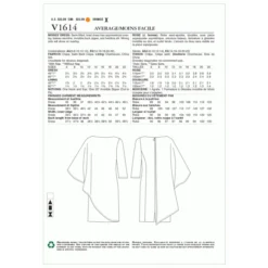 Vogue Sewing Pattern 1614 (A5) - Misses Dress 6-14 V1614 6-14