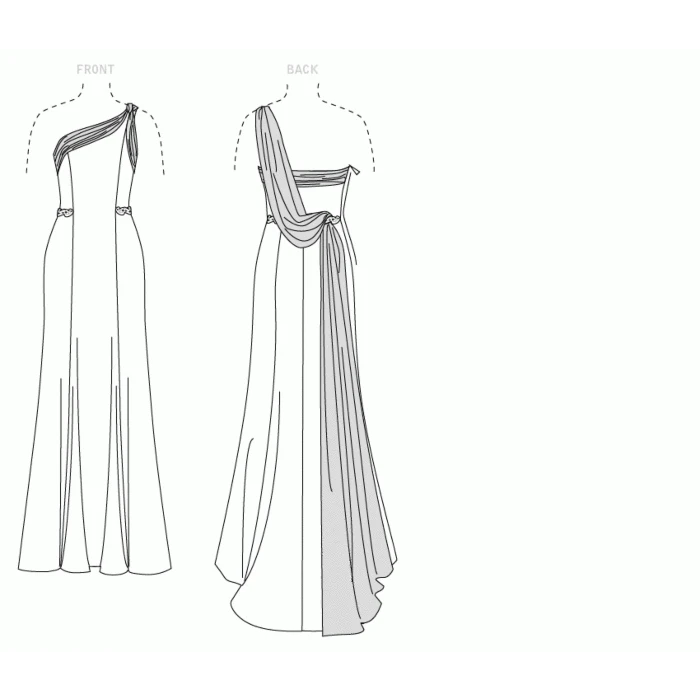 Vogue Sewing Pattern 1616 (A) - Misses & Petite Dress 6-14 V1616A5 6-14 - Image 7