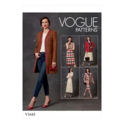 Vogue Sewing Pattern 1643 (A) - Misses Jacket Dress & Skirt 6-14 V1643A5 6-14