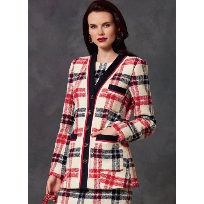 Vogue Sewing Pattern 1643 (A) - Misses Jacket Dress & Skirt 6-14 V1643A5 6-14 - Image 8