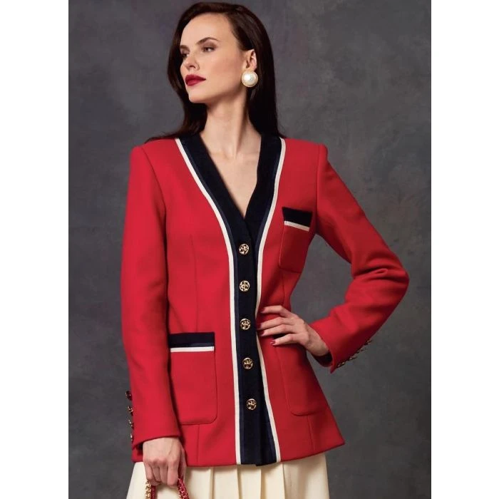 Vogue Sewing Pattern 1643 (A) - Misses Jacket Dress & Skirt 6-14 V1643A5 6-14 - Image 7