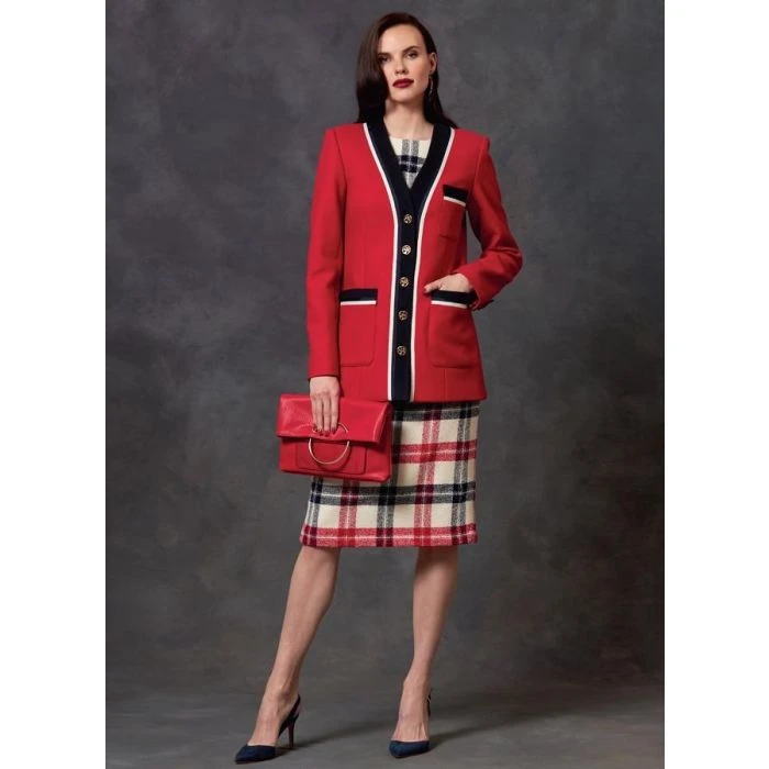 Vogue Sewing Pattern 1643 (A) - Misses Jacket Dress & Skirt 6-14 V1643A5 6-14 - Image 9