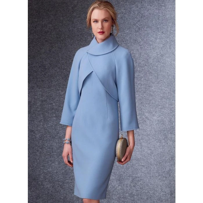 Vogue Sewing Pattern 1736 (E5) - Misses Jacket & Dress V1736E5 14-22 V1736E5 14-22 - Image 2