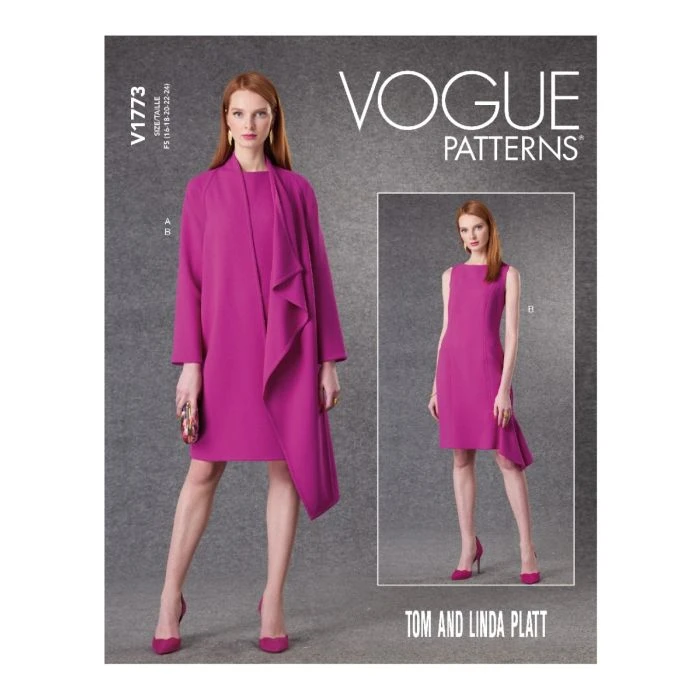 Vogue Sewing Pattern 1773 (B5) - Misses Jacket & Dress 8-16 V1773B5 8-16 - Image 8