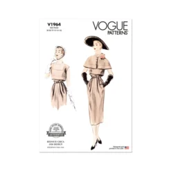 Vogue Sewing Pattern 1964 (B5) Misses Dress And Capelet 8-16