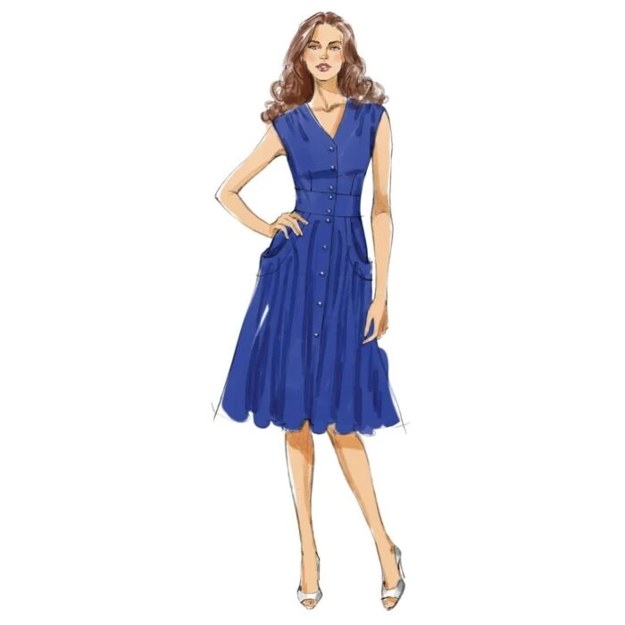 Vogue Sewing Pattern 8577 (A) - Misses Dress 8-14 V8577 8-14 - Image 4